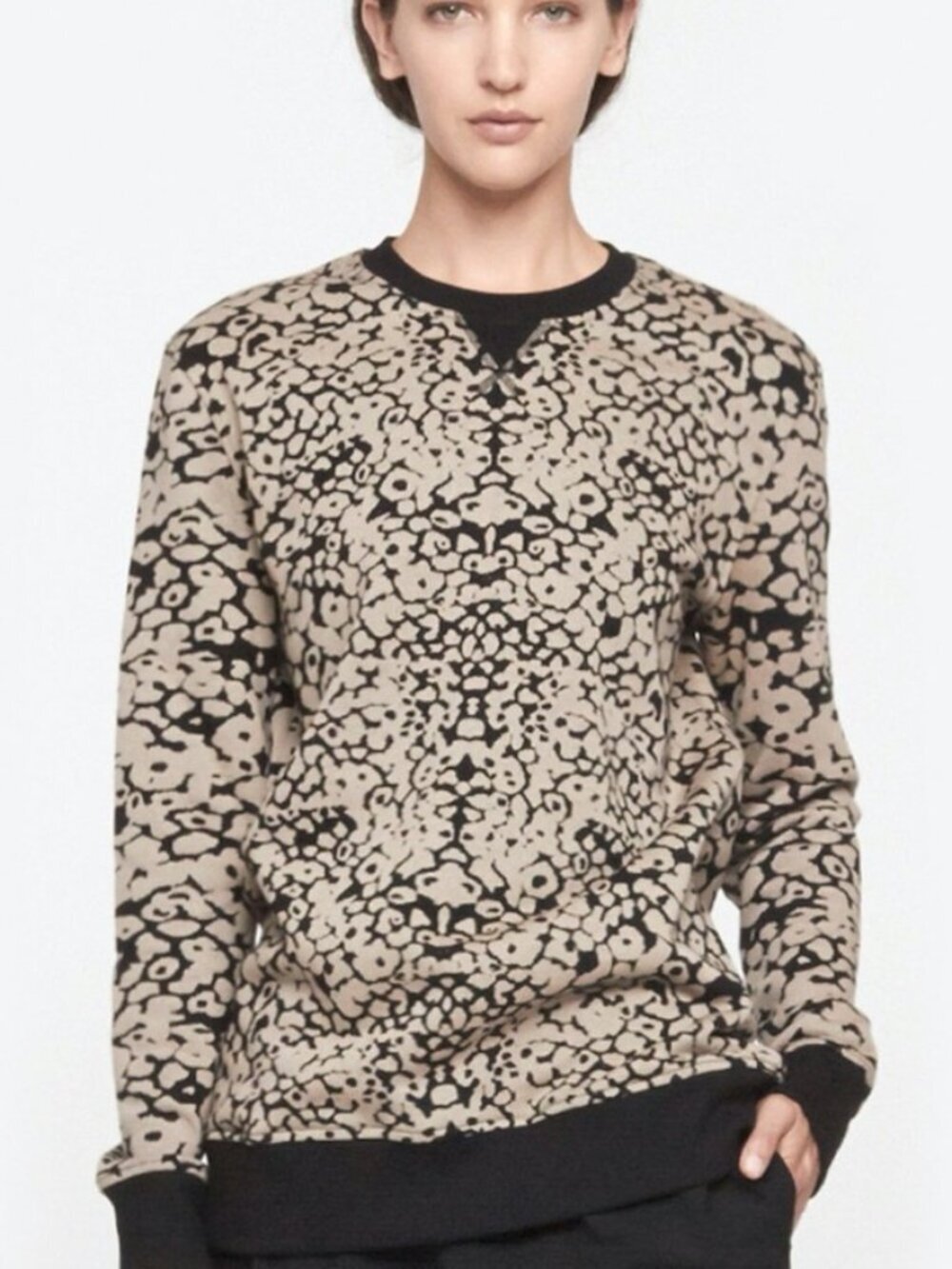 Rag & Bone Amoeba Print Sweatshirt Terry Cloth Extra Small